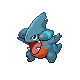 #443 Gible sprite Oro HeartGold / Plata SoulSilver