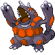 #464 Rhyperior sprite Oro HeartGold / Plata SoulSilver