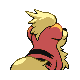 #058 Growlithe sprite Posterior
