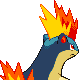 #156 Quilava sprite Posterior