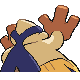 #297 Hariyama sprite Posterior