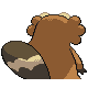 #400 Bibarel sprite Posterior