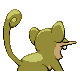 #019 Rattata sprite Posterior Shiny