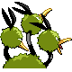 #085 Dodrio sprite Posterior Shiny