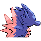 #117 Seadra sprite Posterior Shiny