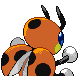 #166 Ledian sprite Posterior Shiny