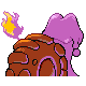 #219 Magcargo sprite Posterior Shiny