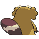 #400 Bibarel sprite Posterior Shiny
