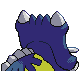 #411 Bastiodon sprite Posterior Shiny