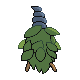 #412 Burmy sprite Posterior Shiny