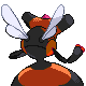 #416 Vespiquen sprite Posterior Shiny