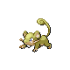 #019 Rattata sprite Oro HeartGold / Plata SoulSilver Shiny