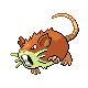 #020 Raticate sprite Oro HeartGold / Plata SoulSilver Shiny