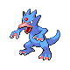 #055 Golduck sprite Oro HeartGold / Plata SoulSilver Shiny