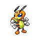 #166 Ledian sprite Oro HeartGold / Plata SoulSilver Shiny