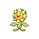 #192 Sunflora sprite Oro HeartGold / Plata SoulSilver Shiny