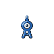 #201 Unown sprite Oro HeartGold / Plata SoulSilver Shiny