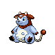 #241 Miltank sprite Oro HeartGold / Plata SoulSilver Shiny
