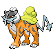 #243 Raikou sprite Oro HeartGold / Plata SoulSilver Shiny