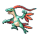#253 Grovyle sprite Oro HeartGold / Plata SoulSilver Shiny