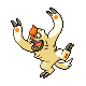 #288 Vigoroth sprite Oro HeartGold / Plata SoulSilver Shiny