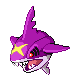 #319 Sharpedo sprite Oro HeartGold / Plata SoulSilver Shiny