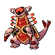 #348 Armaldo sprite Oro HeartGold / Plata SoulSilver Shiny