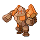 #377 Regirock sprite Oro HeartGold / Plata SoulSilver Shiny