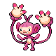 #424 Ambipom sprite Oro HeartGold / Plata SoulSilver Shiny