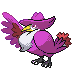 #430 Honchkrow sprite Oro HeartGold / Plata SoulSilver Shiny