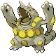 #464 Rhyperior sprite Oro HeartGold / Plata SoulSilver Shiny