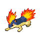 #156 Quilava sprite Platino