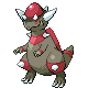 #409 Rampardos sprite Platino Shiny