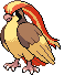 #018 Pidgeot sprite Frontal
