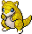 #027 Sandshrew sprite Frontal