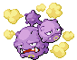 #110 Weezing sprite Frontal
