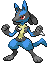 #448 Lucario sprite Frontal