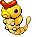 #010 Caterpie sprite Frontal Shiny