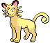 #053 Persian sprite Frontal Shiny