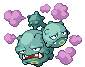 #110 Weezing sprite Frontal Shiny
