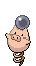 #325 Spoink sprite Frontal Shiny