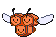 #415 Combee sprite Frontal Shiny