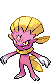 #461 Weavile sprite Frontal Shiny