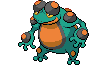 #537 Seismitoad sprite Frontal Shiny