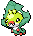 #540 Sewaddle sprite Frontal Shiny
