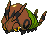 #543 Venipede sprite Frontal Shiny