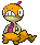 #559 Scraggy sprite Frontal Shiny