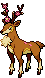 #586 Sawsbuck sprite Frontal Shiny