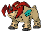 #639 Terrakion sprite Frontal Shiny