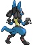 #448 Lucario sprite Posterior